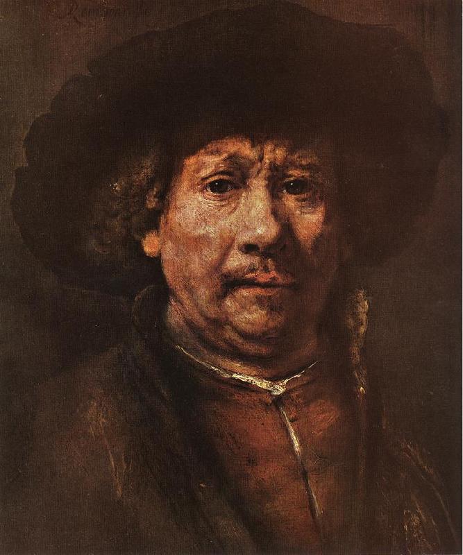 REMBRANDT Harmenszoon van Rijn Little Self-portrait sgr France oil painting art